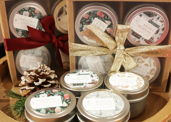 Holiday Candle Gift Set - Set of 4 4oz Candle