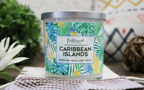 Caribbean Islands - Wooden Wick Collection - Flick The Wick