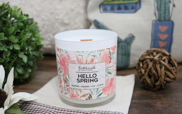 Hello Spring - Wooden Wick Collection - Flick The Wick